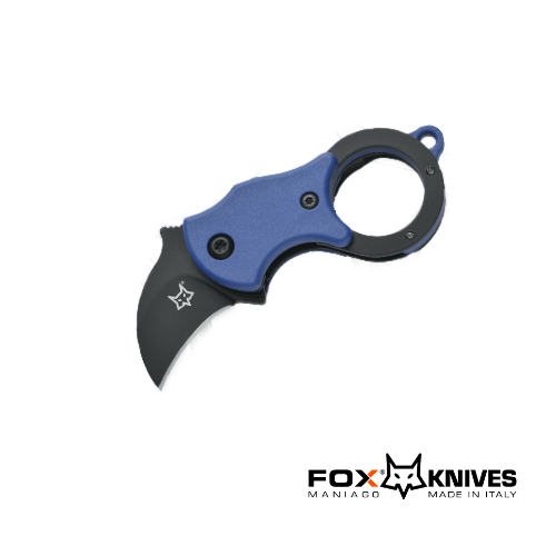 FOX ® Knives Folding Mini Karambit Knife - Blue/Black