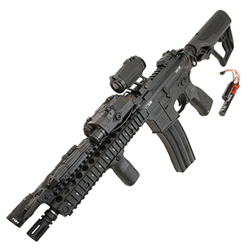 ICS x EMG Arms Daniel Defense M4 MK18 "SSS.III" QSC AEG/EBB Set - Black