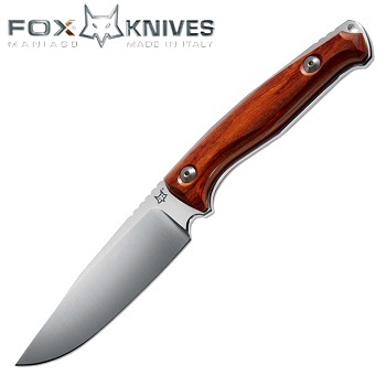 FOX ® Knives Tur Fixed Knife Cherry Wood Handle - Satin Finish