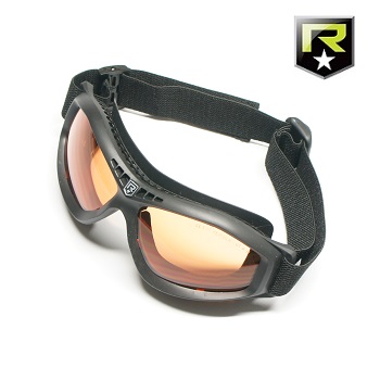 Revision ® Bullet Ant MilSpec Ballistic Goggles "Basic", Black - Vermillion