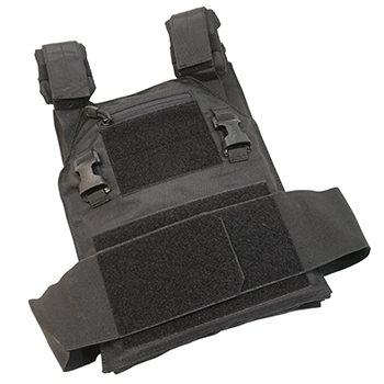 Tactical Plate Carrier & SAPI Plate Level 4 (NIJ IV) Set - Black