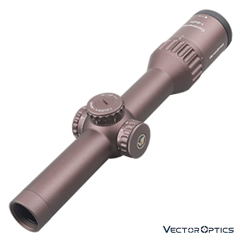 Vector Optics ® Continental 1-6x24 (MIL/MRAD) Rifle Scope Zielfernrohr - Burned Bronze